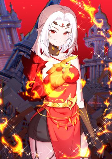 【绘画】画了火炬之光无限—欢愉之焰吉玛