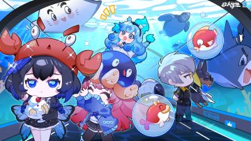 #非人学园##S21：夏日如歌#
沙滩音乐节正如火如荼举办，
七月寿星们齐聚蓝宫水族馆！
圆弧形的玻璃包裹湛蓝海水，
水色波纹映在地面，
寿星们与海洋生物的奇妙邂逅就此开启！
点开大图，围观这场海底之旅吧！
也欢迎同学在评论区为寿星们送上祝福！
—————— ฅ՞••՞ฅ———————
哟呼！非人学园官方QQ群现已建立！
想找好伙伴一起开黑吗？
马上加入QQ群，同学们一呼百应～
官方群：43792