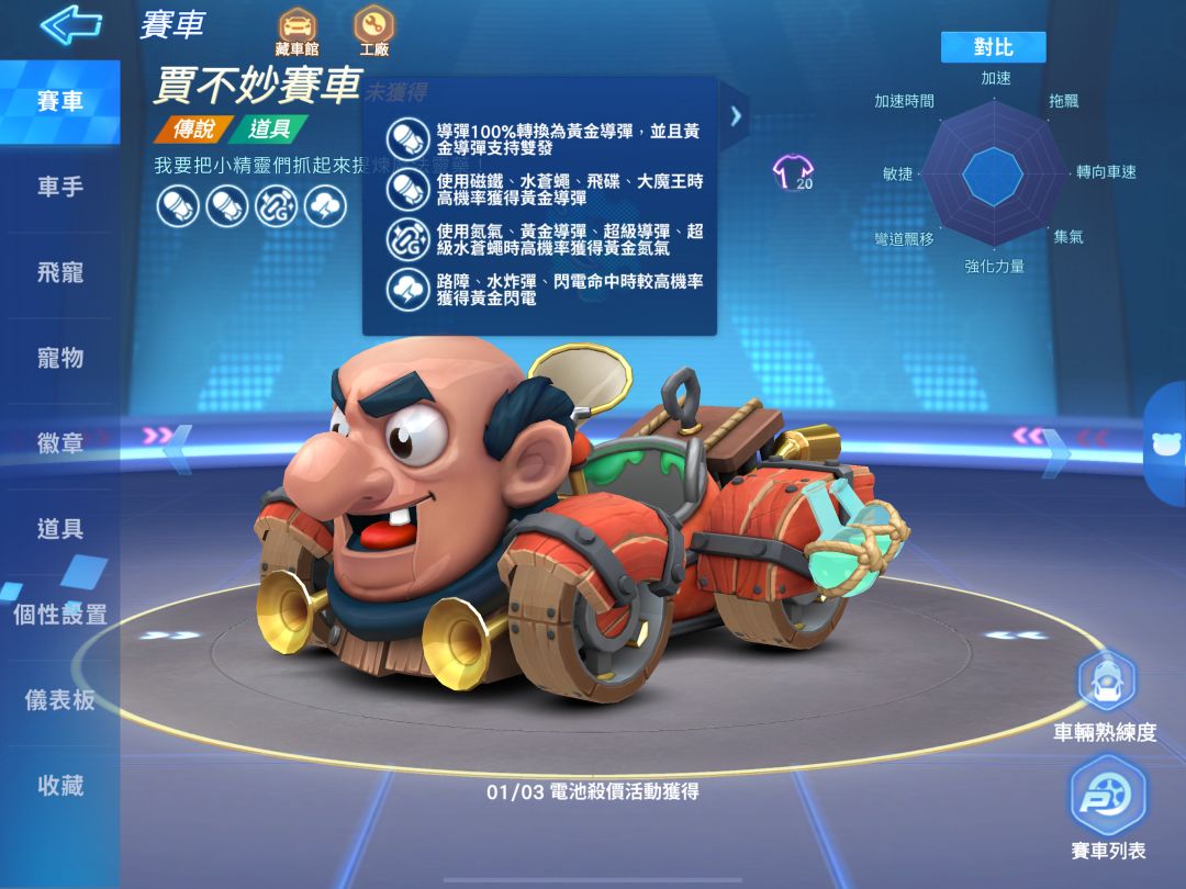 【跑跑手游国际服】传说道具车 贾不妙赛车 2