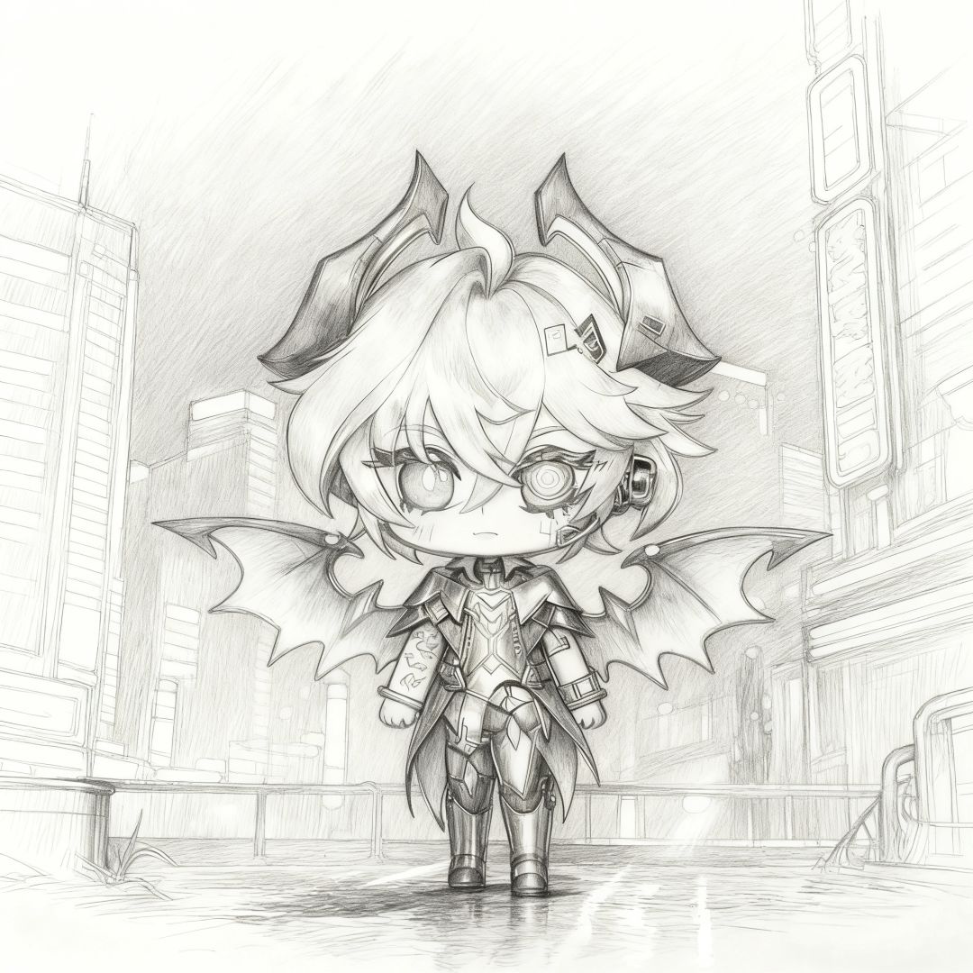 「杜林」绘画+霓虹微雨之夜 3