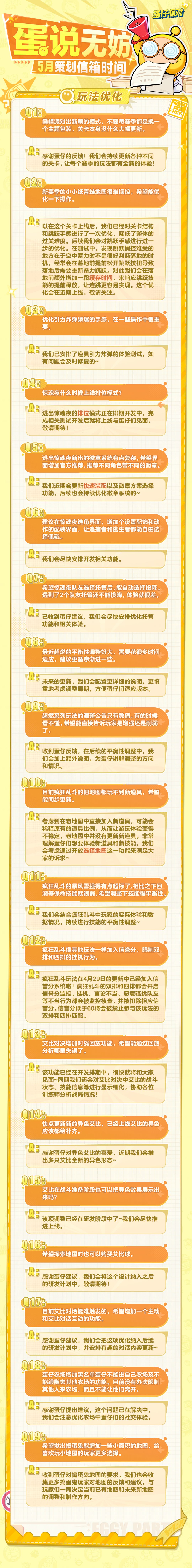 【蛋说无妨】5月策划Q&A(内含猛料!) 1