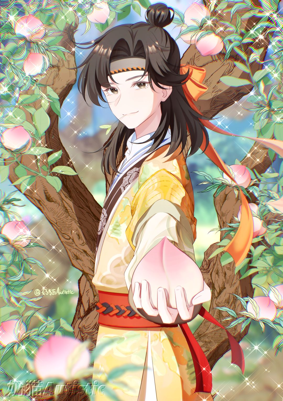 【绘画】吴承恩:要吃桃子么? 1