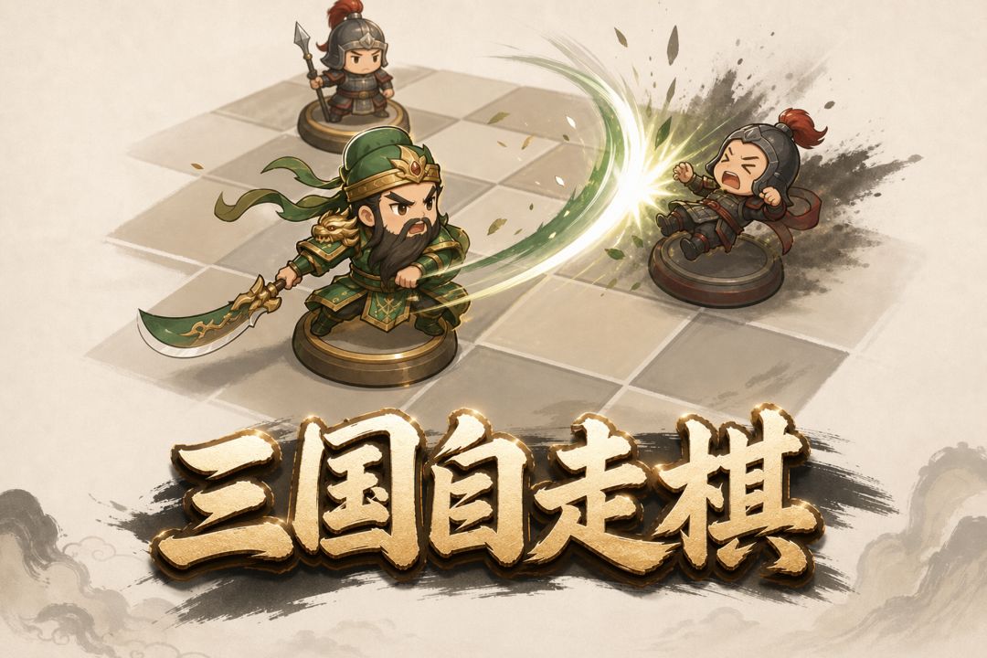 老朋友们，我做了一款新游戏 —— 三国自走棋。截图