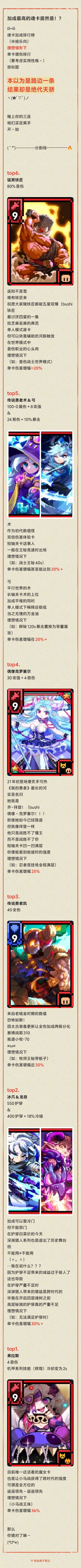 加成最高的魂卡居然是!? 2
