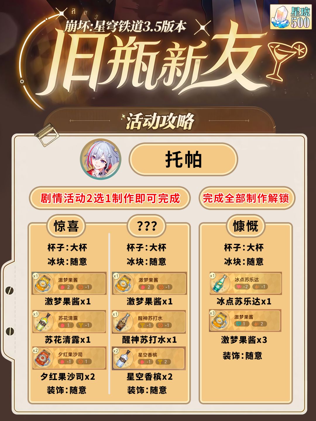 【V3.5攻略】星铁3.5「旧瓶新友」活动攻略 3