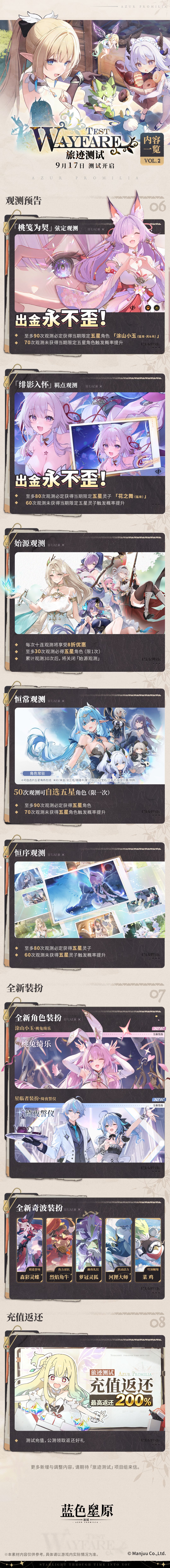《蓝色星原旅谣》旅迹测试观测一览!! 1