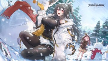 迫不及待地钻进冰雪世界里~