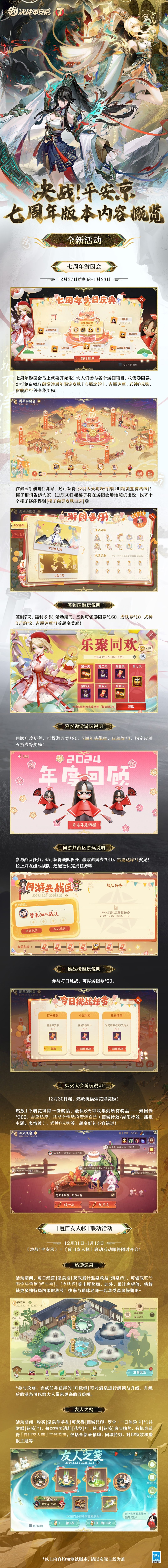 决战平安京七周年☆版本内容概览☆ 2