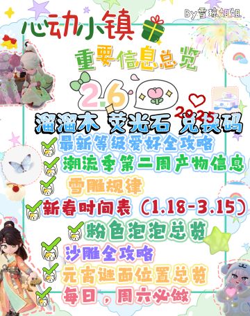 2.6心动小镇硬核信息总览攻略