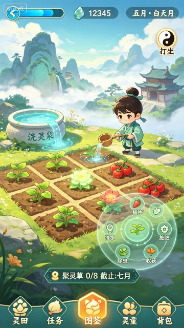 【游戏创意】《灵植仙途》核心玩法解析—修仙尽头是种田