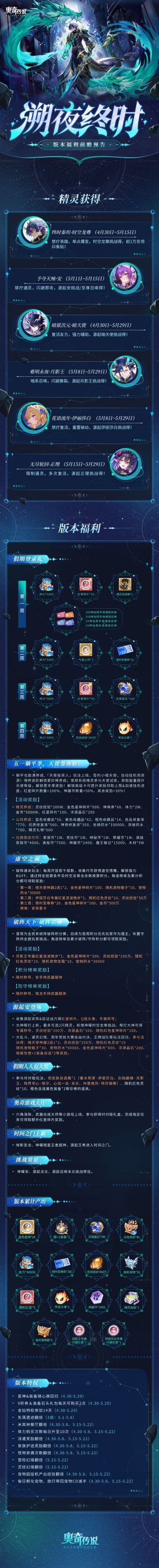新版本福利前瞻 | 溯夜终时
