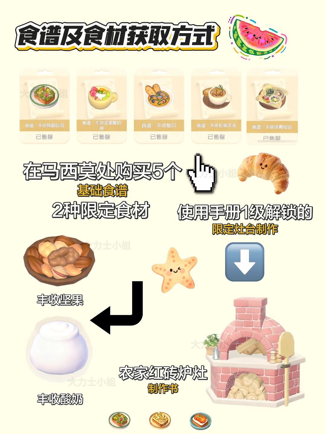 心动小镇新庆典限定食谱鱼虫攻略大全 2