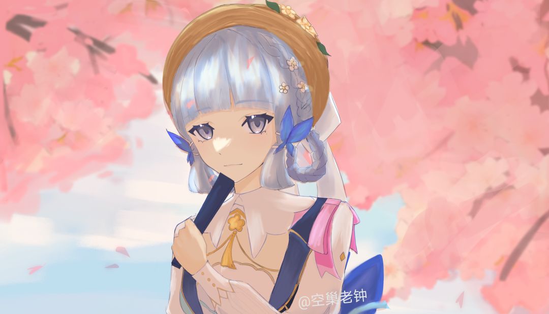 「神里绫华」头像 樱花树下 1