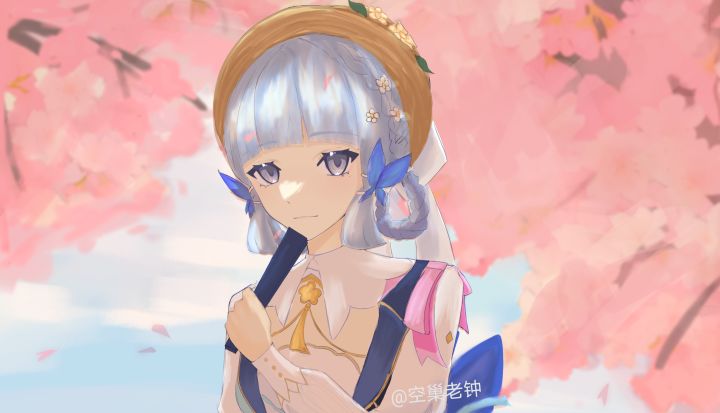 「神里绫华」头像 樱花树下截图