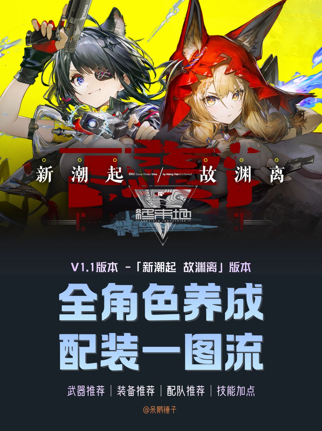 【终末地】1.1版本全角色配装配队一图流截图