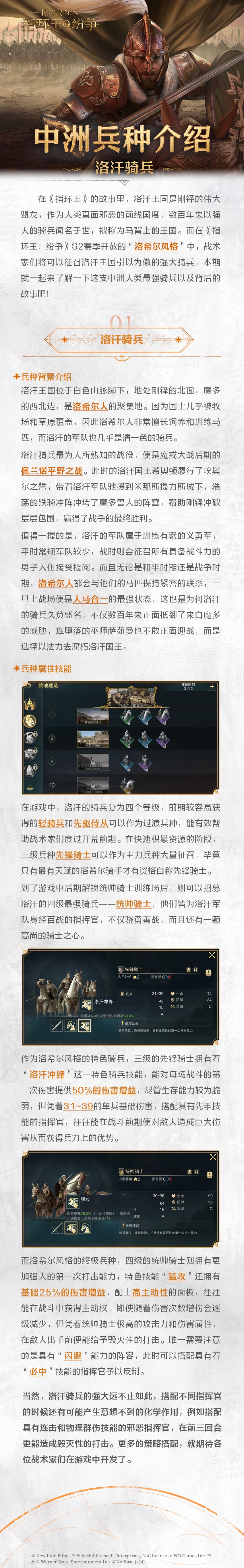 中洲兵种介绍——洛汗骑兵 2