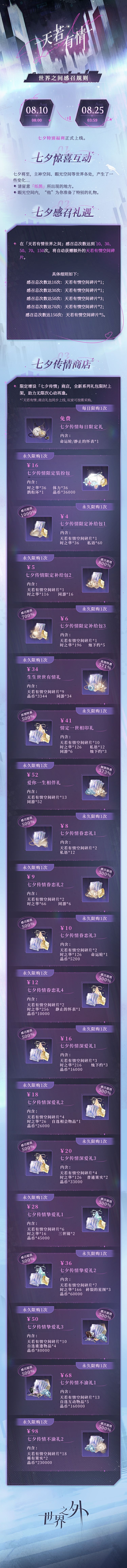 天若有情 | 世界之间感召规则 1