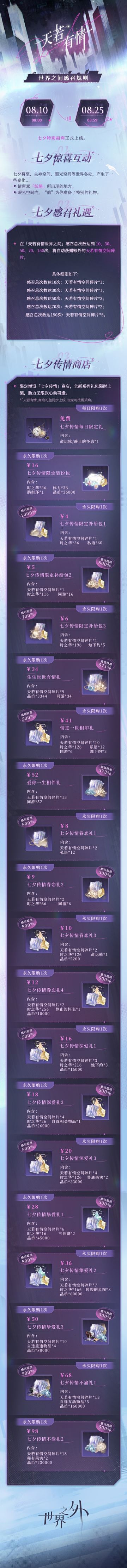 天若有情 | 世界之间感召规则