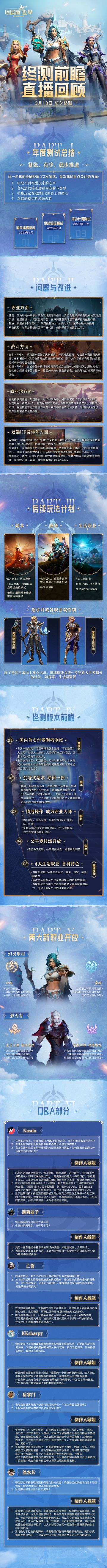 【获奖名单公示】【终测前瞻直播回顾】直播内容一览！赢京东卡！