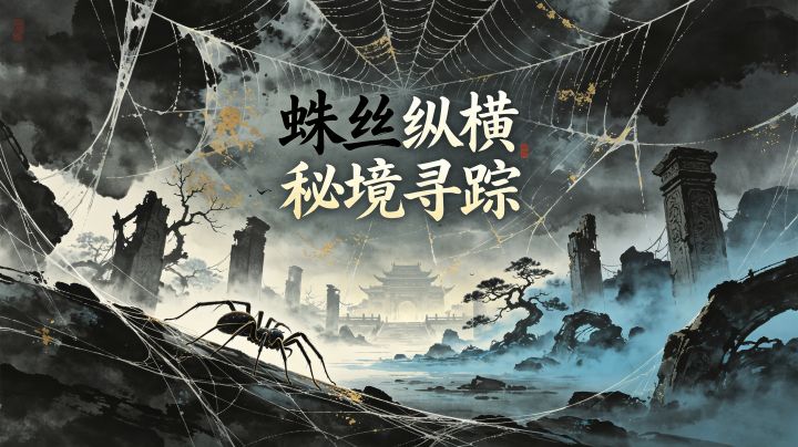 《蛛丝王朝》操控蛛丝空中摆荡，水墨风类银河恶魔城新作截图
