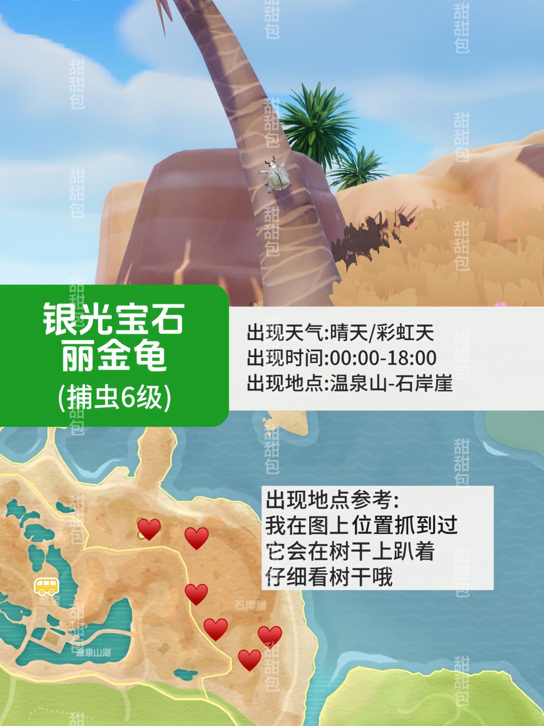 心动小镇那些难找的虫丨捕虫点位参考Vol.1 3