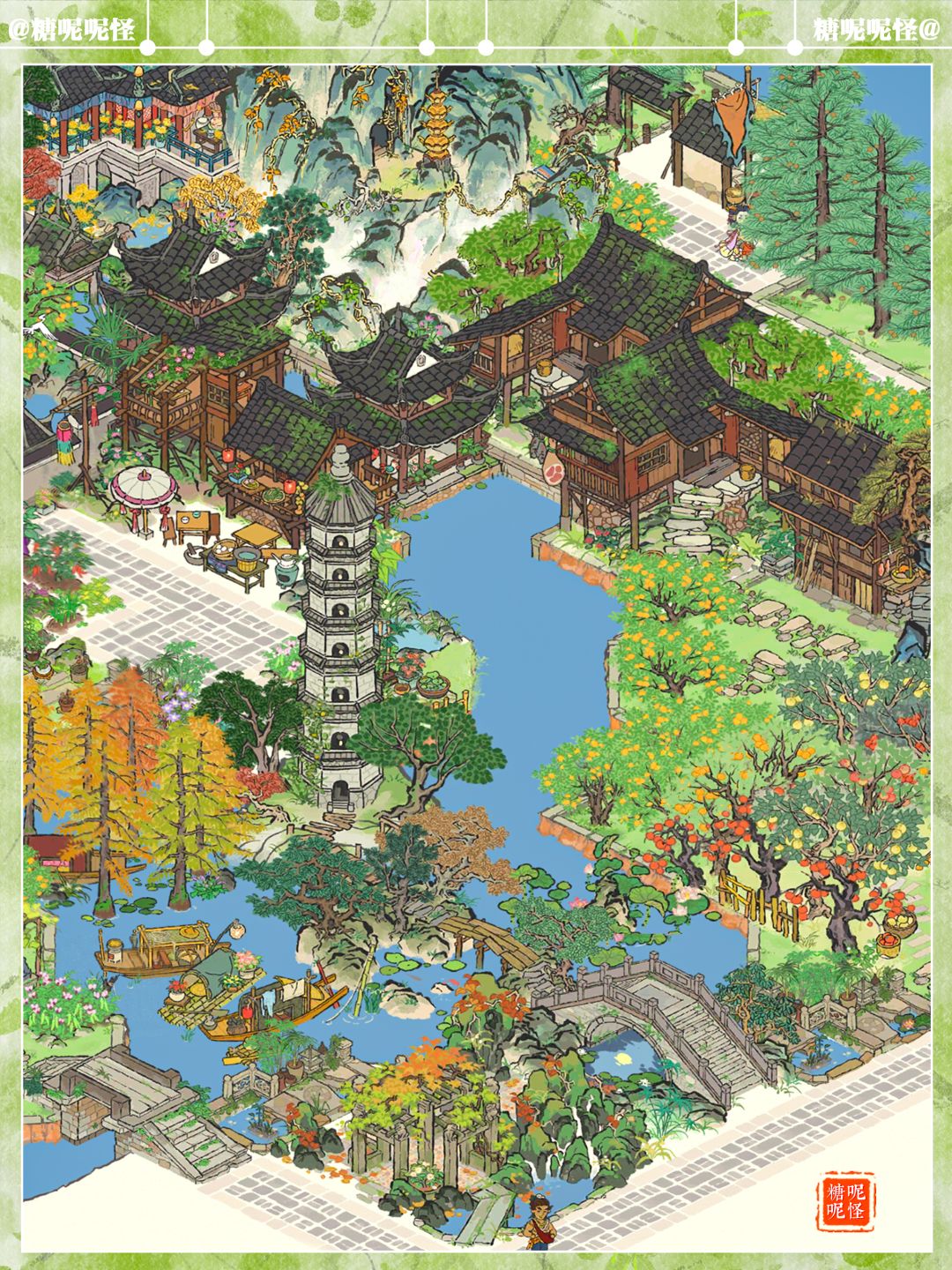 宁波府天一阁片区大场景布局图文版来啦🥰 2