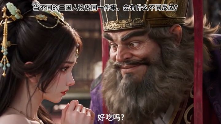 当不同三国人物做同一件事,会有什么不同反应?截图