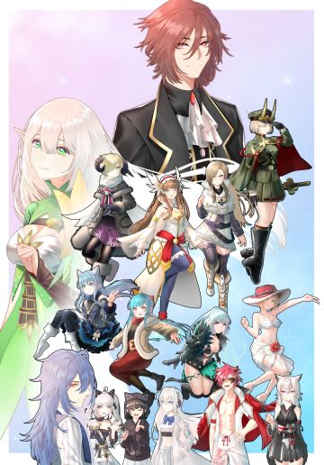 画了师门滴全家福