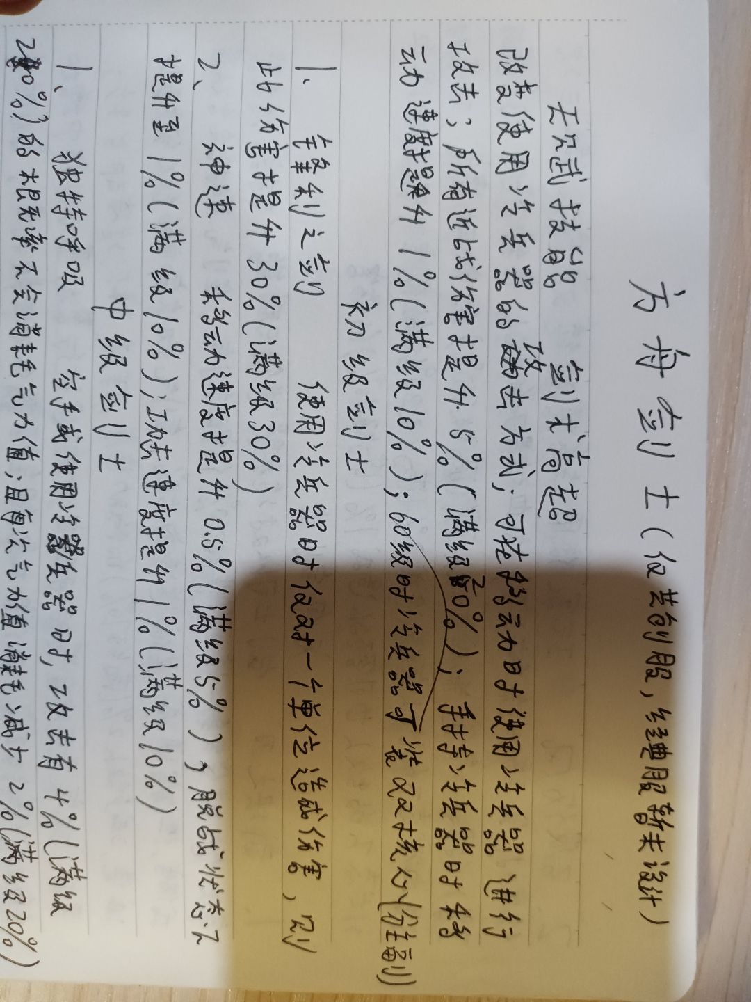 一名高中生关于明日之后新职业的设计(补档 2