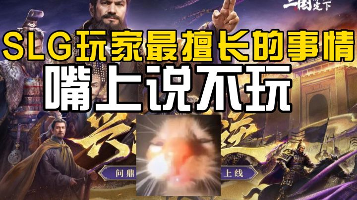 SLG玩家最擅长的事情:嘴上说不玩截图