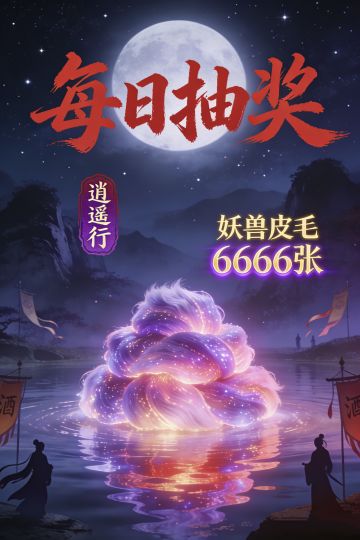 《逍遥行》2月28日6666张妖兽皮毛抽