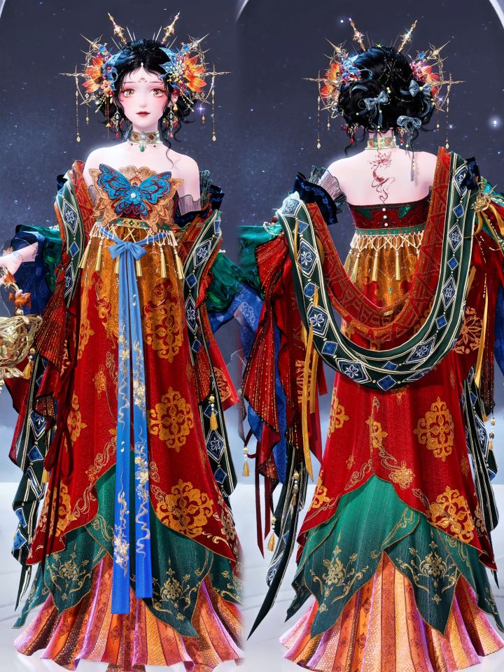 用春幡套披帛搭出盛唐色彩截图