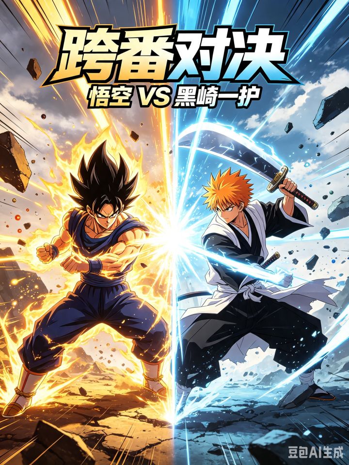 【跨番对决】孙悟空 VS 黑崎一护截图