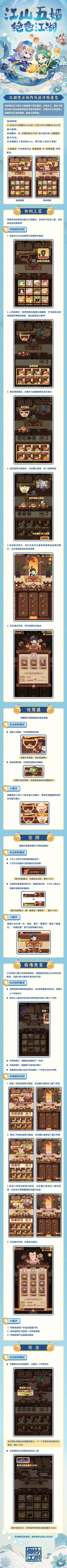 江湖宴会局内玩法攻略速览