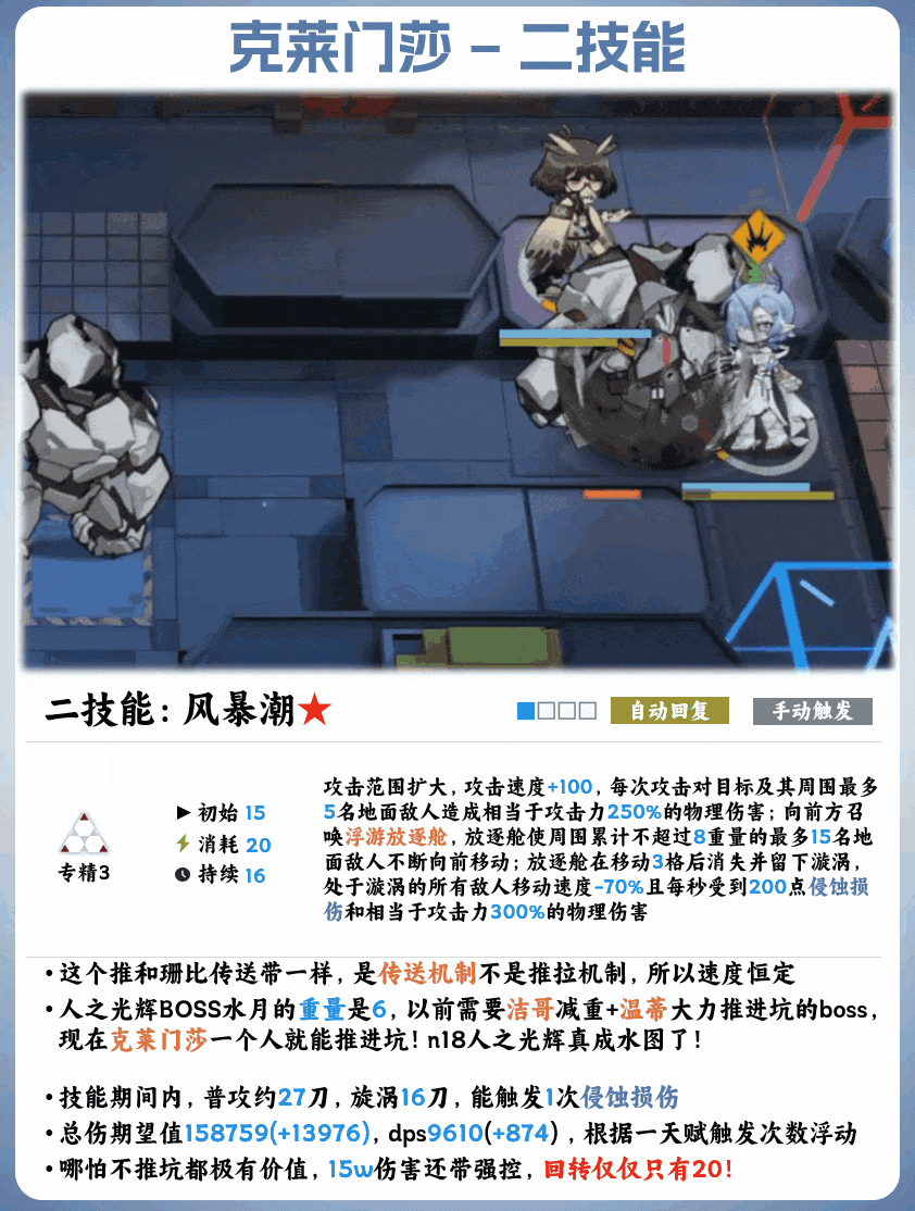 干员测评【克莱门莎】-超高伤新时代近卫 4