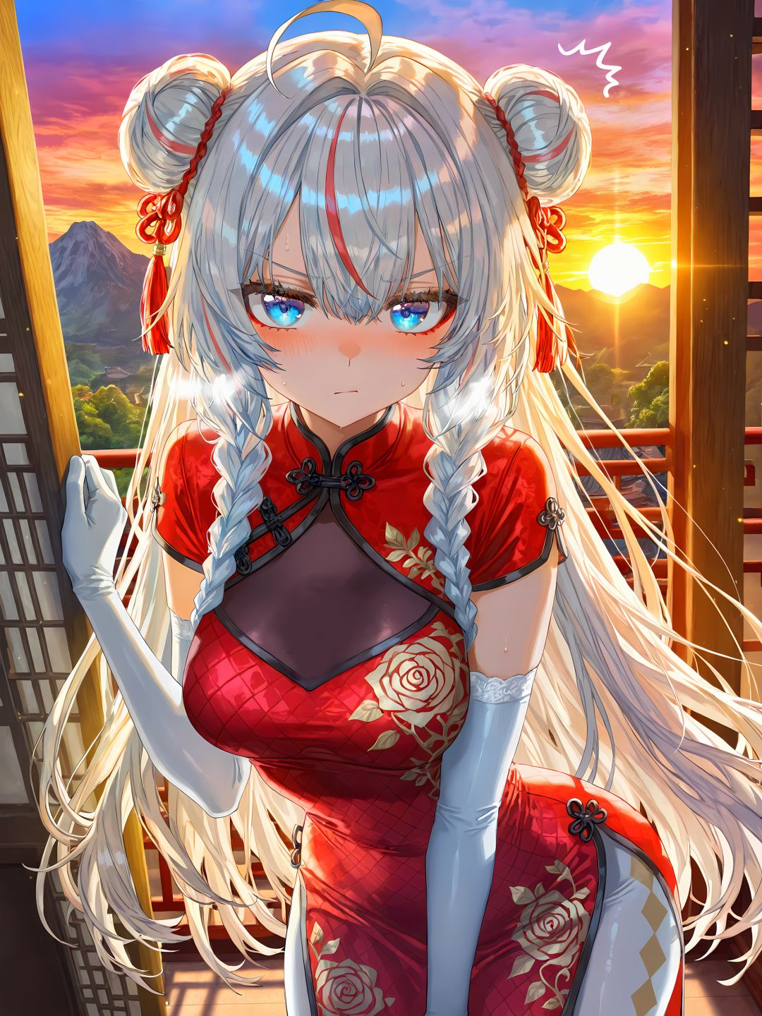 【07】😊又穿旗袍了, 周末快乐。 1