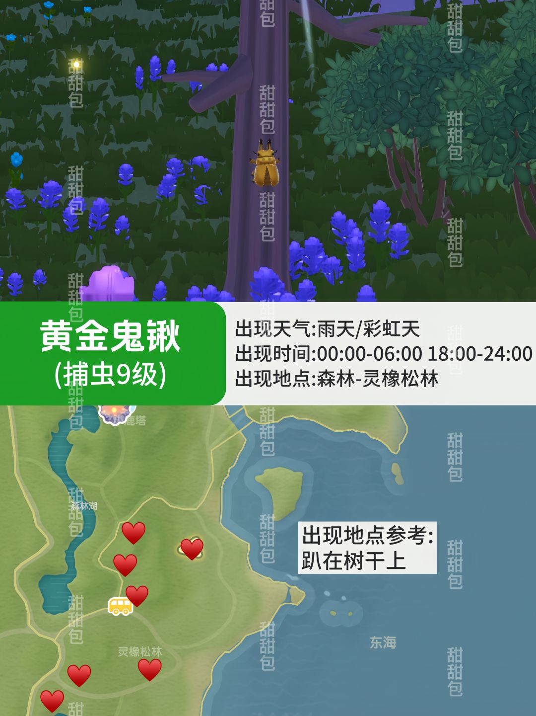 心动小镇那些难找的虫丨捕虫点位参考Vol.2 2