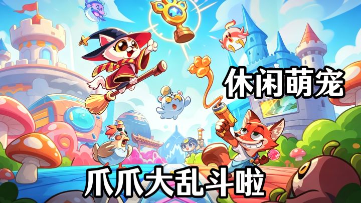 休闲动物萌宠开战‼️爪爪大乱斗,一起自走棋乱斗起来🔥截图