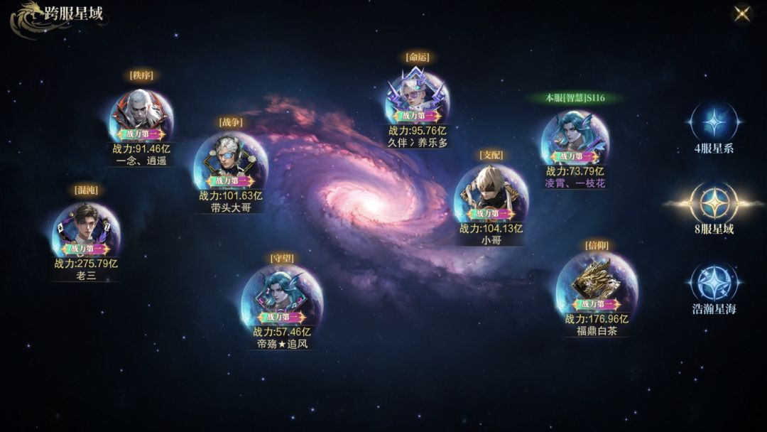 跨服分配截图