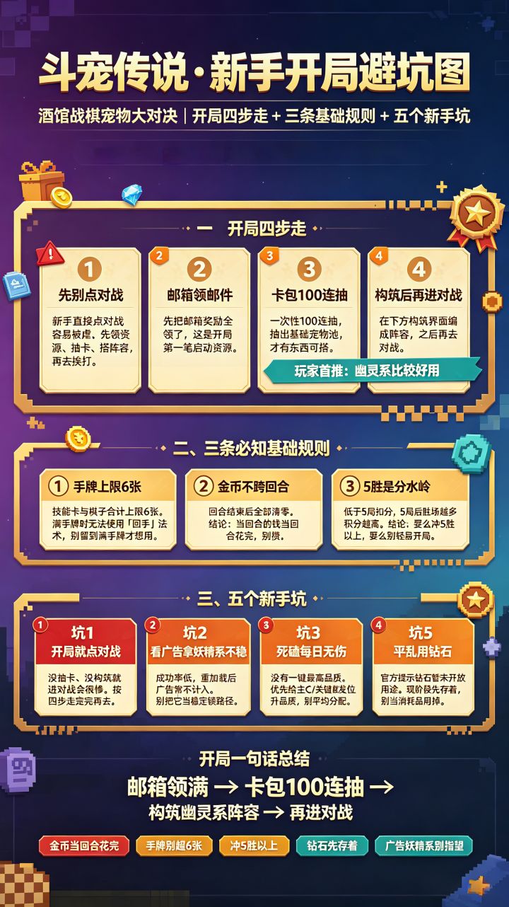 斗宠传说新手开局避坑:先别点对战,四步走稳开局截图