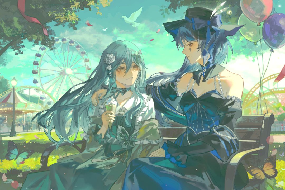 风信子的午后——给同学画的贴贴 1