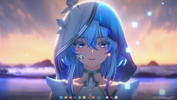 连电脑鼠标都换成守岸人的一天