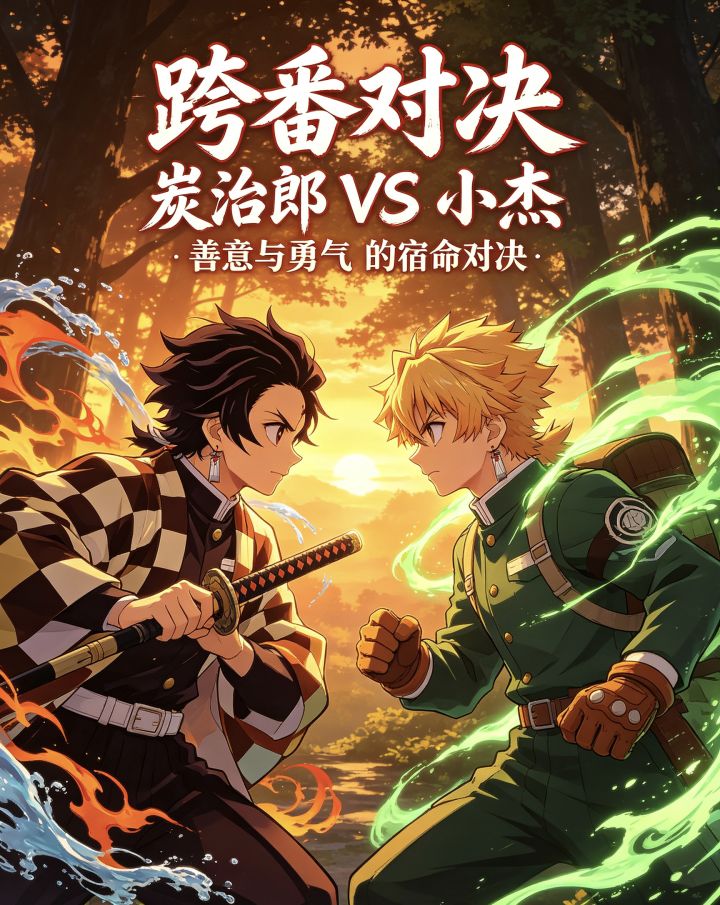 【跨番对决】炭治郎VS小杰截图