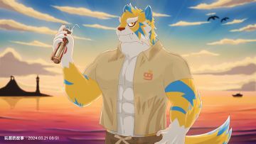 【SS14创作】剑齿虎在海边