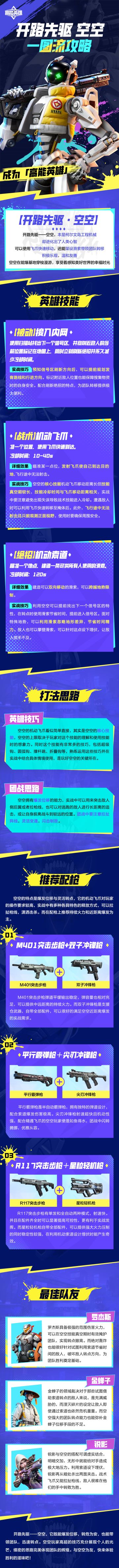 成为“高能英雄”丨「开路先驱·空空」一图流攻略