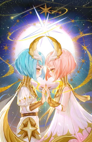 优质同人插画分享丨相伴双生——你不知道的伊莱亚和莱拉