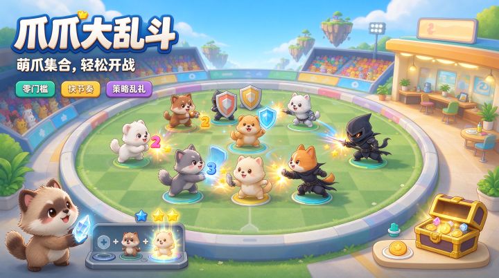 萌爪乱斗 解压神作截图