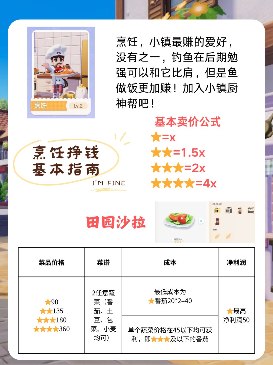 心动小镇烹饪爱好攒金币攻略 2