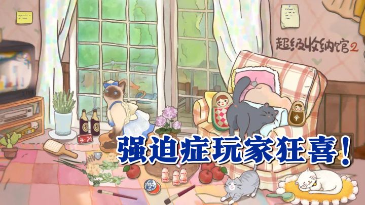 强迫症玩家狂喜!整理脏乱厨房治愈感拉满,还能撸猫!截图