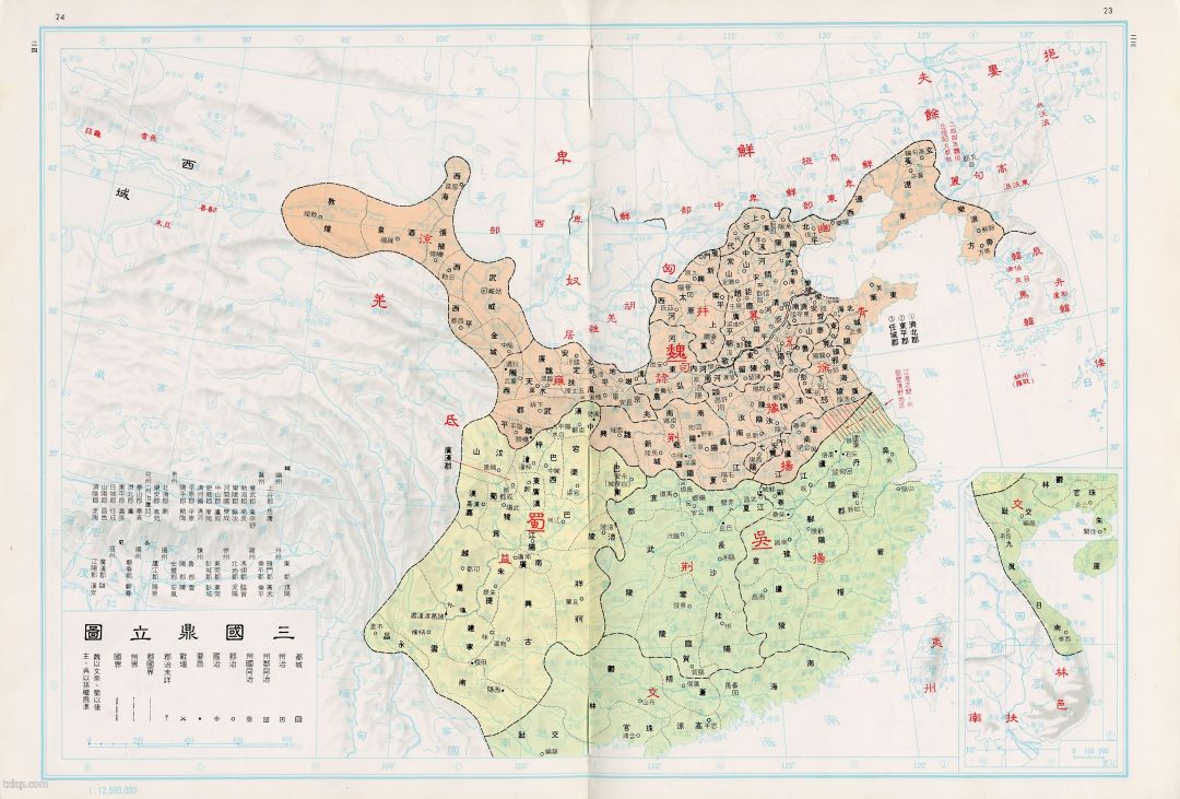 东汉13州,105个郡国,1v1复刻历史游戏地图 1